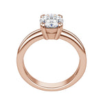 Load image into Gallery viewer, ROMA OVAL CUT MOISSANITE ENGAGEMENT RING