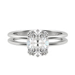 Load image into Gallery viewer, ROMA OVAL CUT MOISSANITE ENGAGEMENT RING