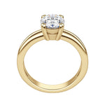 Load image into Gallery viewer, ROMA OVAL CUT MOISSANITE ENGAGEMENT RING
