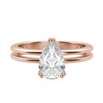 Load image into Gallery viewer, ROMA PEAR CUT MOISSANITE ENGAGEMENT RING
