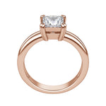 Load image into Gallery viewer, ROMA PRINCESS CUT MOISSANITE ENGAGEMENT RING