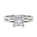 Load image into Gallery viewer, ROMA PRINCESS CUT MOISSANITE ENGAGEMENT RING