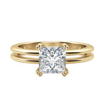 Load image into Gallery viewer, ROMA PRINCESS CUT MOISSANITE ENGAGEMENT RING