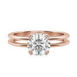 Load image into Gallery viewer, ROMA ROUND CUT MOISSANITE ENGAGEMENT RING