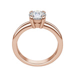Load image into Gallery viewer, ROMA ROUND CUT MOISSANITE ENGAGEMENT RING