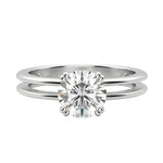 Load image into Gallery viewer, ROMA ROUND CUT MOISSANITE ENGAGEMENT RING
