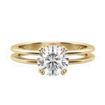 Load image into Gallery viewer, ROMA ROUND CUT MOISSANITE ENGAGEMENT RING