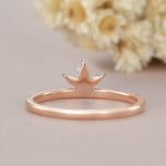 Load image into Gallery viewer, ROSE GOLD MARQUISE CUT CLUSTER TEAR DROP HALF ETERNITY MOISSANITE WEDDING BAND GIFT FOR HER