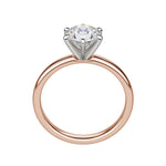Load image into Gallery viewer, BARE 6-PRONG ROUND CUT MOISSANITE ENGAGEMENT RING