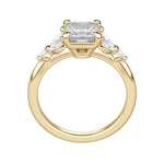 Load image into Gallery viewer, SERA ASSCHER CUT MOISSANITE ENGAGEMENT RING