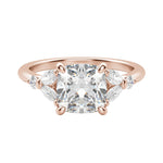 Load image into Gallery viewer, SERA CUSHION CUT MOISSANITE ENGAGEMENT RING