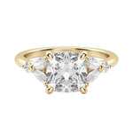 Load image into Gallery viewer, SERA CUSHION CUT MOISSANITE ENGAGEMENT RING