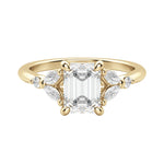 Load image into Gallery viewer, SERA EMERALD CUT MOISSANITE ENGAGEMENT RING