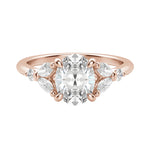 Load image into Gallery viewer, SERA OVAL CUT MOISSANITE ENGAGEMENT RING