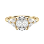 Load image into Gallery viewer, SERA OVAL CUT MOISSANITE ENGAGEMENT RING