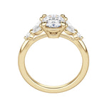 Load image into Gallery viewer, SERA OVAL CUT MOISSANITE ENGAGEMENT RING