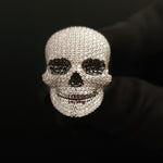 Load image into Gallery viewer, SKULL VVS MOISSANITE ICED OUT RAPPER PINKY HIP HOP RING MEN’S S925 SILVER RING
