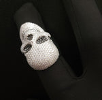 Load image into Gallery viewer, SKULL VVS MOISSANITE ICED OUT RAPPER PINKY HIP HOP RING MEN’S S925 SILVER RING