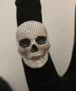 Load image into Gallery viewer, SKULL VVS MOISSANITE ICED OUT RAPPER PINKY HIP HOP RING MEN’S S925 SILVER RING