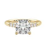 Load image into Gallery viewer, SOMA CUSHION CUT MOISSANITE ENGAGEMENT RING