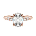 Load image into Gallery viewer, SOMA OVAL CUT MOISSANITE ENGAGEMENT RING