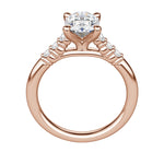 Load image into Gallery viewer, SOMA OVAL CUT MOISSANITE ENGAGEMENT RING