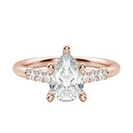Load image into Gallery viewer, SOMA PEAR CUT MOISSANITE ENGAGEMENT RING