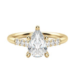 Load image into Gallery viewer, SOMA PEAR CUT MOISSANITE ENGAGEMENT RING