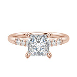 Load image into Gallery viewer, SOMA PRINCESS CUT MOISSANITE ENGAGEMENT RING