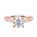 Load image into Gallery viewer, SOMA ROUND CUT MOISSANITE ENGAGEMENT RING