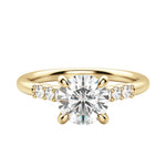 Load image into Gallery viewer, SOMA ROUND CUT MOISSANITE ENGAGEMENT RING