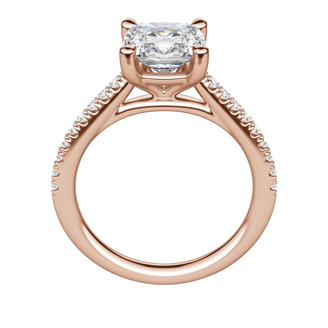 SONE CUSHION CUT MOISSANITE ENGAGEMENT RING