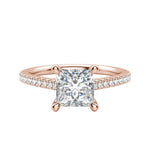 Load image into Gallery viewer, SONE PRINCESS CUT MOISSANITE ENGAGEMENT RING