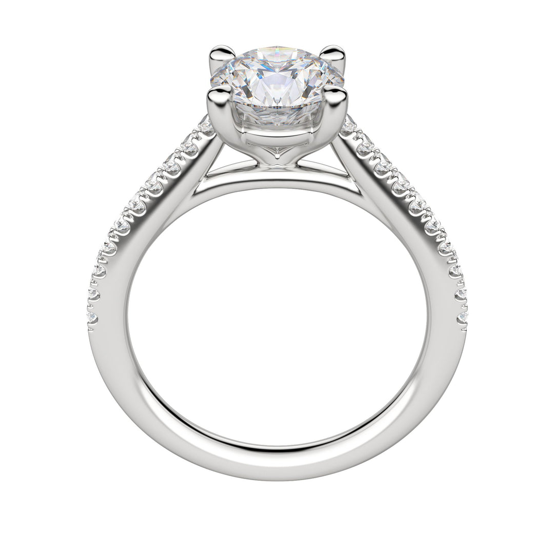 SONE ROUND CUT MOISSANITE ENGAGEMENT RING