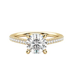 Load image into Gallery viewer, SONE ROUND CUT MOISSANITE ENGAGEMENT RING
