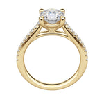 Load image into Gallery viewer, SONE ROUND CUT MOISSANITE ENGAGEMENT RING