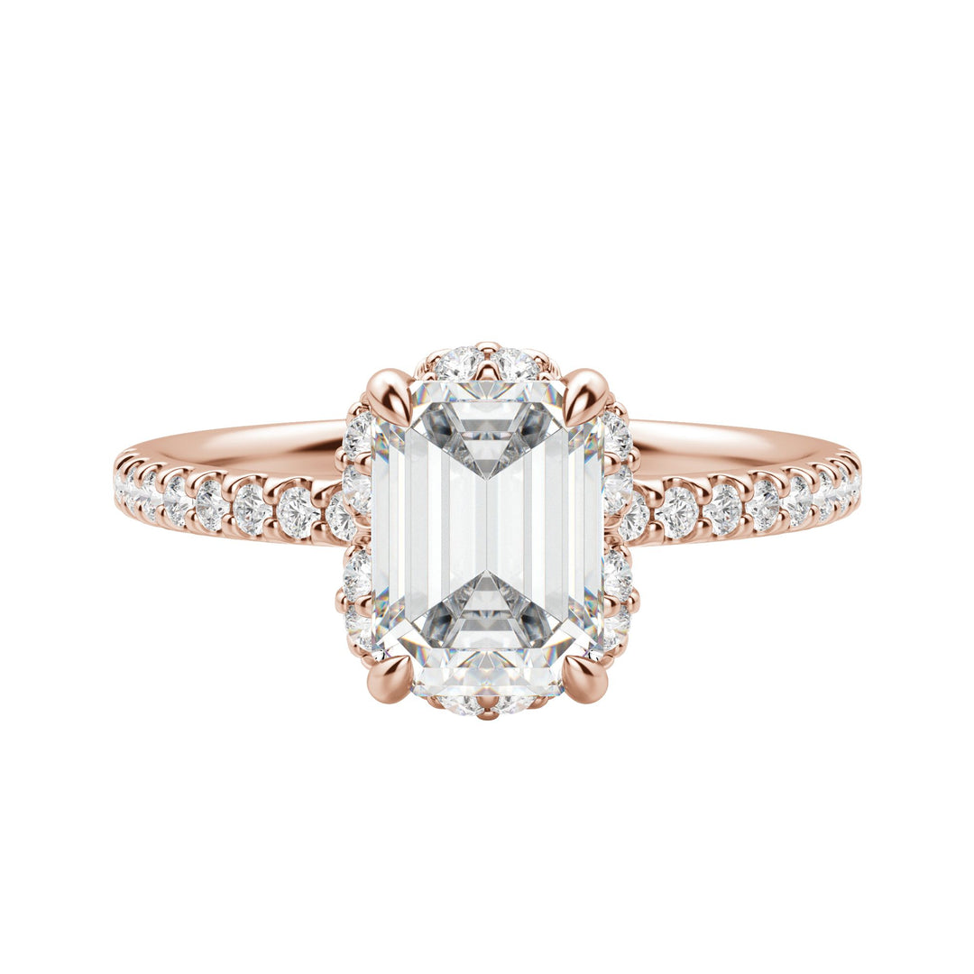 SORA EMERALD CUT MOISSANITE ENGAGEMENT RING