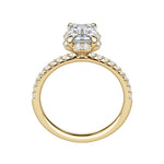 Load image into Gallery viewer, SORA EMERALD CUT MOISSANITE ENGAGEMENT RING