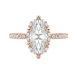 Load image into Gallery viewer, SORA MARQUISE CUT MOISSANITE ENGAGEMENT RING