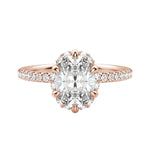 Load image into Gallery viewer, SORA OVAL CUT MOISSANITE ENGAGEMENT RING