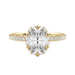 Load image into Gallery viewer, SORA OVAL CUT MOISSANITE ENGAGEMENT RING