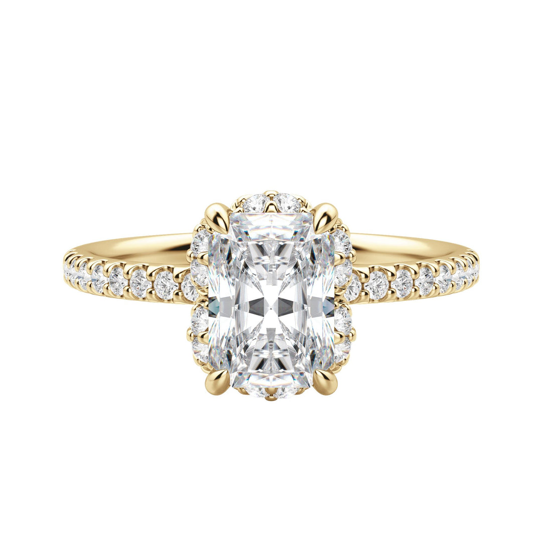 SORA RADIANT CUT MOISSANITE ENGAGEMENT RING