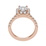 Load image into Gallery viewer, SOUL ACCENTED CUSHION CUT MOISSANITE ENGAGEMENT RING