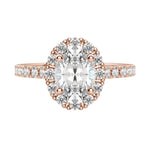 Load image into Gallery viewer, SOUL ACCENTED OVAL CUT MOISSANITE ENGAGEMENT RING