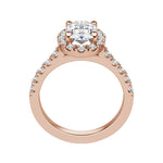 Load image into Gallery viewer, SOUL ACCENTED OVAL CUT MOISSANITE ENGAGEMENT RING