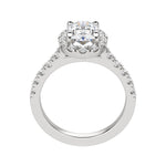 Load image into Gallery viewer, SOUL ACCENTED OVAL CUT MOISSANITE ENGAGEMENT RING