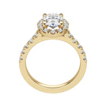 Load image into Gallery viewer, SOUL ACCENTED OVAL CUT MOISSANITE ENGAGEMENT RING