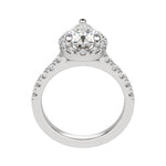Load image into Gallery viewer, SOUL ACCENTED PEAR CUT MOISSANITE ENGAGEMENT RING