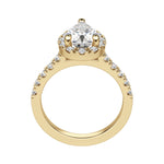 Load image into Gallery viewer, SOUL ACCENTED PEAR CUT MOISSANITE ENGAGEMENT RING