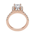Load image into Gallery viewer, SOUL ACCENTED PRINCESS CUT MOISSANITE ENGAGEMENT RING